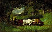 Edward Mitchell Bannister Edward Mitchell Bannister's painting France oil painting artist